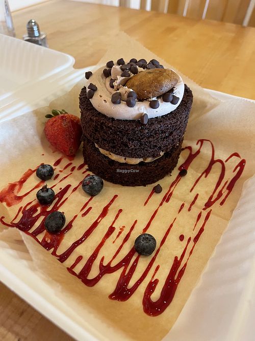 Chocolate Chocolate Chip Cookie Torte #Veganuary at Cafe Manna in Brookfield