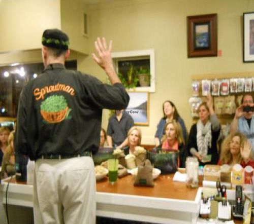 The Sproutman speaks at the Cafe! at Catch A Healthy Habit Cafe in Fairfield