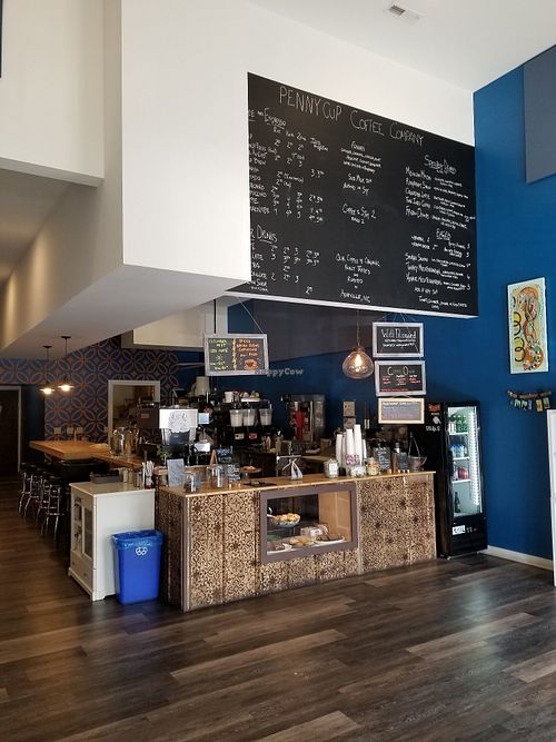 Order counter at PennyCup Coffee Haw Creek in Asheville