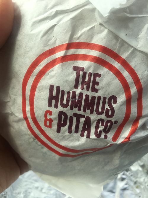 Falafel pita inside!  at The Hummus & Pita Co in Brookfield