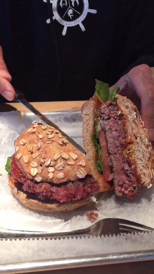 Vegan burger  at Hopdoddy Burger Bar - McKinney in Dallas