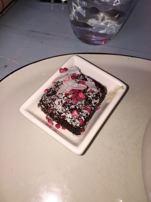 Date dessert  at Cafe Blå in Copenhagen