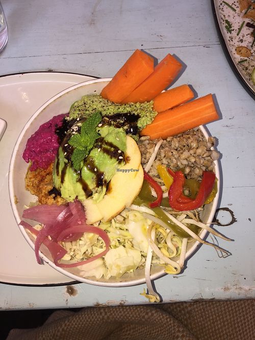 Their salad. So yummy at Cafe Blå in Copenhagen