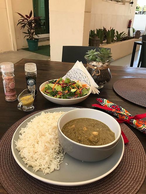 Cashew curry  at Kru Cozinha Saudável in Maputo