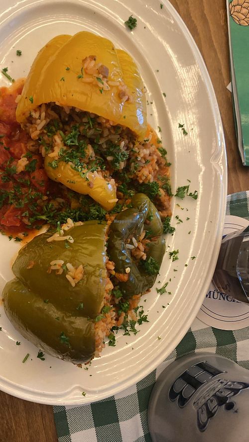 stuffed peppers with rice  at Alter Wirt Moosach in Munich