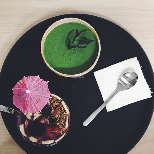 Raw Spinach Soup at Zdravo Vegan Store in Sarajevo