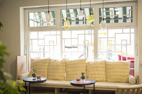 Kyoto window bench at Zdravo Vegan Store in Sarajevo