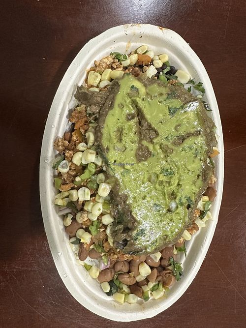 Bowl with sofritas  at Chipotle in Riverhead