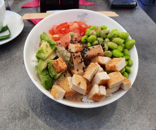 Vegan bowl at Planet Sushi in Neuilly-sur-seine