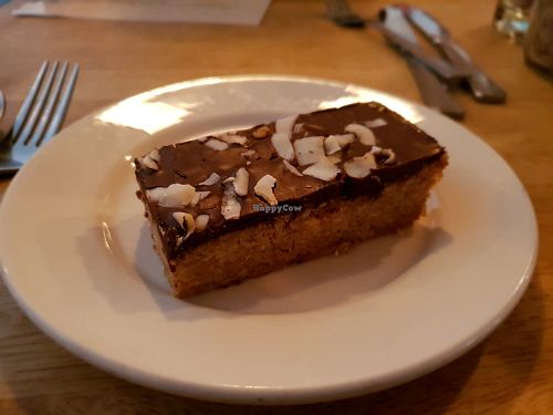 Vegan Chocolate Coconut Cake at The Meadow Cafe in Harverfordwest