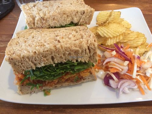 Veganista sandwich at Casa Cafe in Brecon