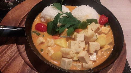 Thai red curry at Barry's in Grindelwald