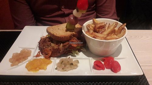 Vegan burger at Barry's in Grindelwald