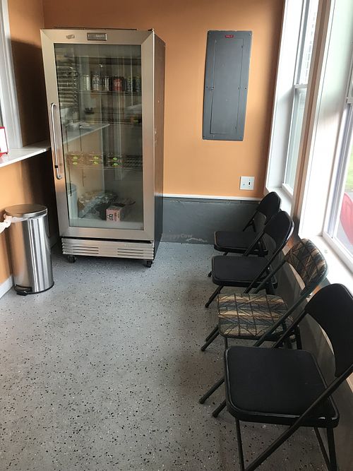 Waiting area and takeaway at Chow Maine in Trenton