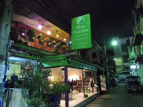 From outside at May Kaidee in Bangkok