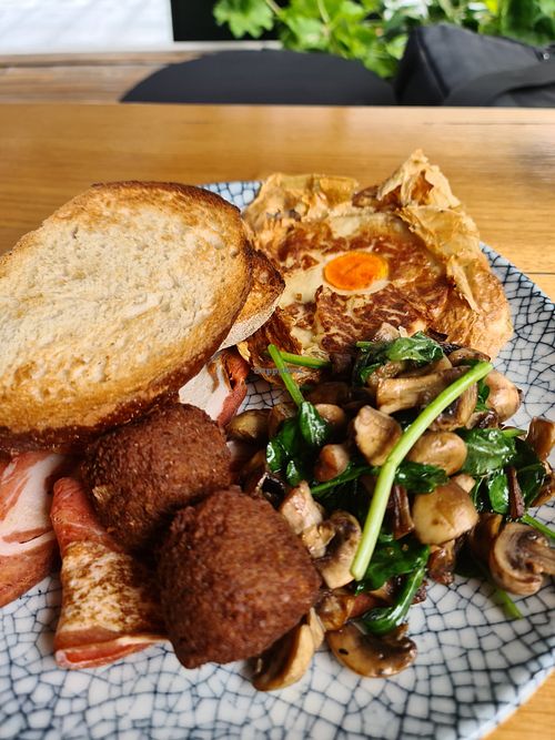 Plant based big breakfast at Planar in Sydney