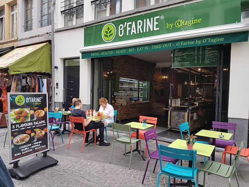 front with terrace at O'Farine in Antwerpen