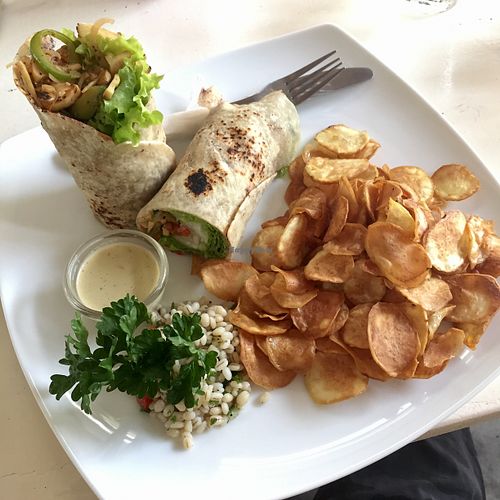 Vegie wrap at Koha Surf Cafe & Lounge in Unawatuna