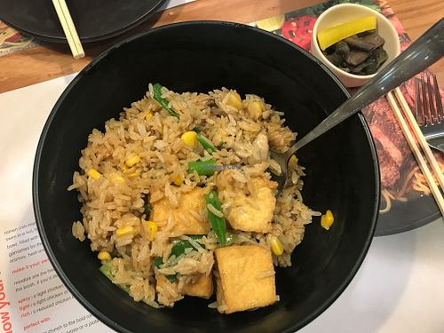 Stirfried veggie rice at OSL - Wagamama  in Gardermoen