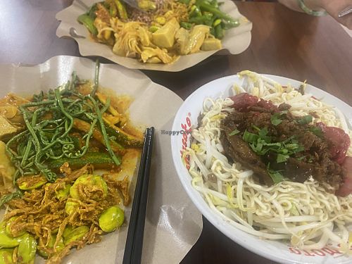 Buffet style take whatever you like to eat   at RM Vegetarian Diet Sehat in 