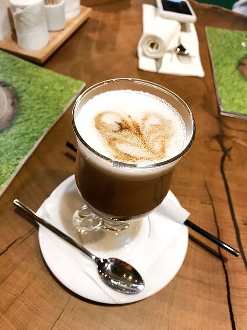 Plant Based Latte (coconut, almond, soy & rice milks)  at Green Food Cafe in Kharkiv