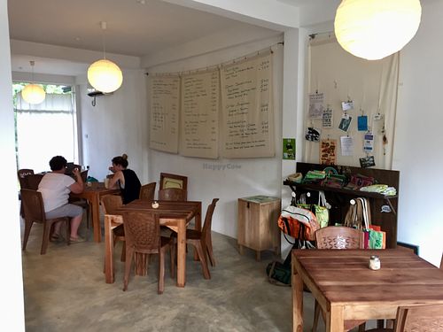 Interior space at Kat's Coffee in Unawatuna