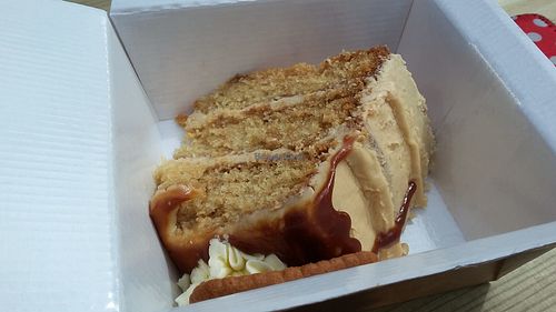 Biscoff cake at Hungry Vegan in Newcastle Upon Tyne