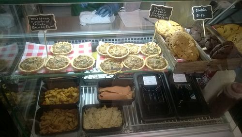 Quiches, pastries and cookies at Hungry Vegan in Newcastle Upon Tyne