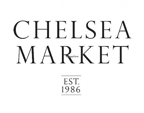 Chelsea Market White Logo at Chelsea Market in Kitchener