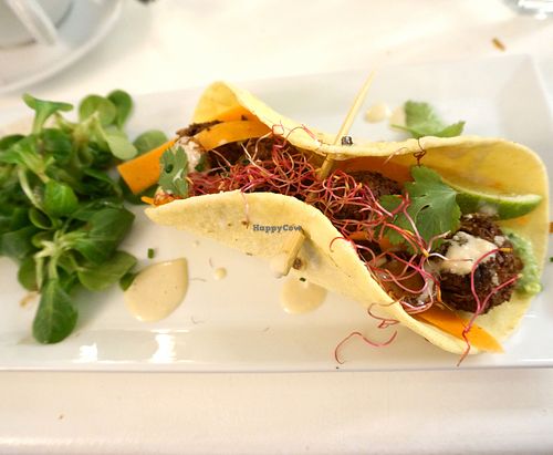 Tortilla w/seitan croquettes (brunch menu) at brEAThe Restaurant - Pigalle in Paris