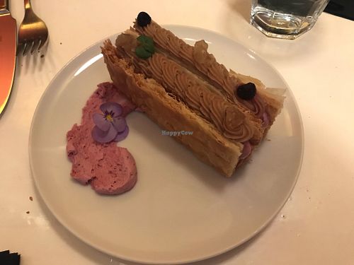 -Millefeuille
Chantilly au cassis, crème de marron et éclats de marron glacés at brEAThe Restaurant - Pigalle in Paris