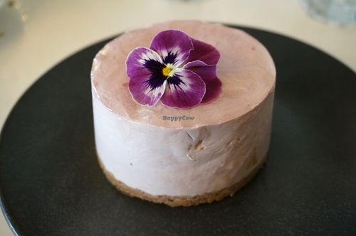 L'Entremet (hibiscus mousse) at brEAThe Restaurant - Pigalle in Paris