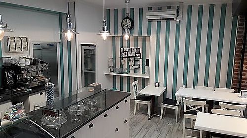 inside  at Casanova Gelato in Cork