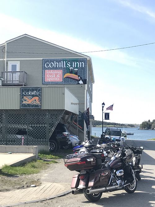 Side street view at Cohill's Inn in Lubec