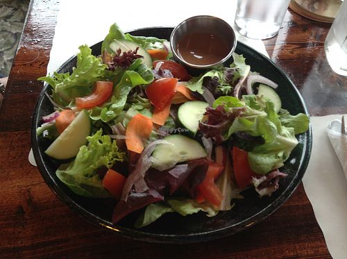 garden salad at Cohill's Inn in Lubec