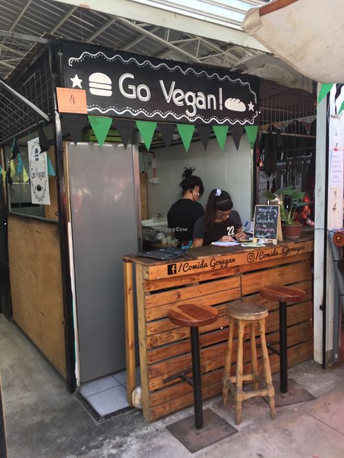 Outside  at Comida Go Vegan in Santiago