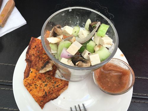 Ceviche  at Comida Go Vegan in Santiago