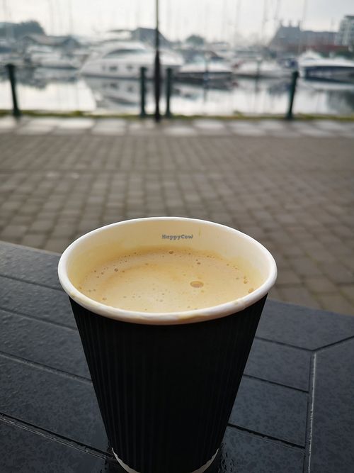 Oat decaff flat white at The Grazing Sheep in Ipswich