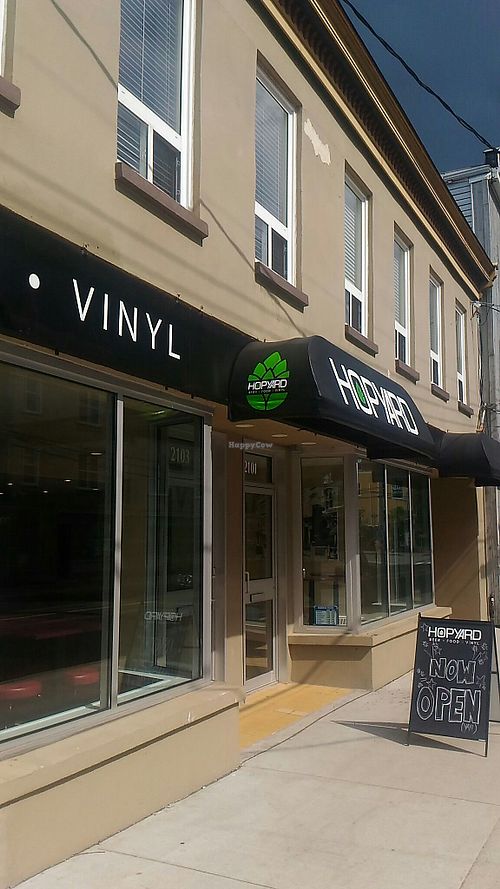 Outside at Hopyard Beer Bar in Halifax