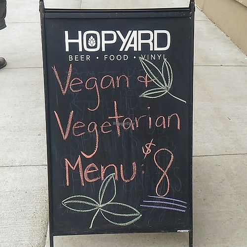 Sign at Hopyard Beer Bar in Halifax