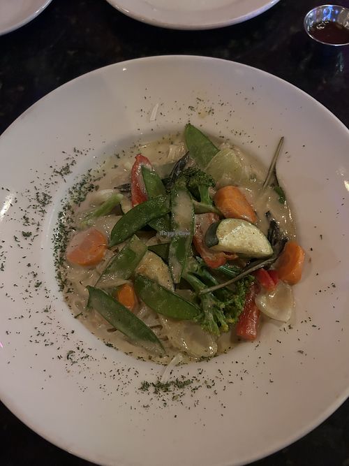 Pineapple curry noodles   at Lemongrass in Hamilton