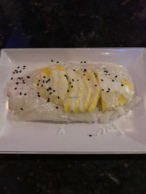 Coconut mango rice pudding   at Lemongrass in Hamilton