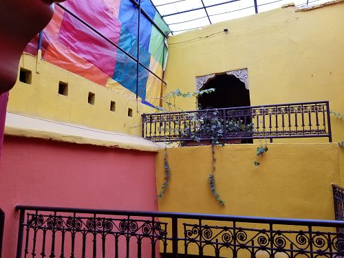 Inside at Earth Cafe - Derb Zawak in Marrakech