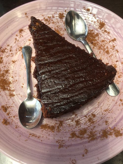 Brownie at Earth Cafe - Derb Zawak in Marrakech