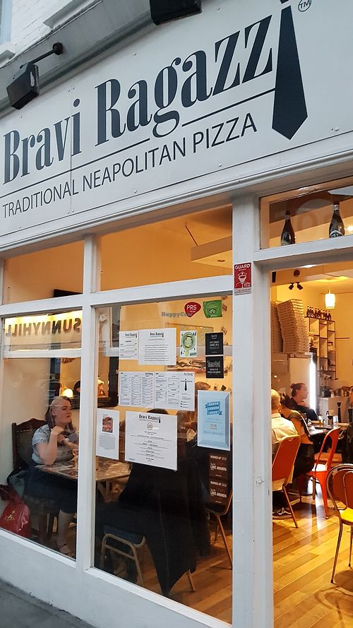 Outside at Bravi Ragazzzi in South West London