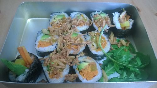 Kimchi kimbap at Kimchi Planet in Newcastle Upon Tyne