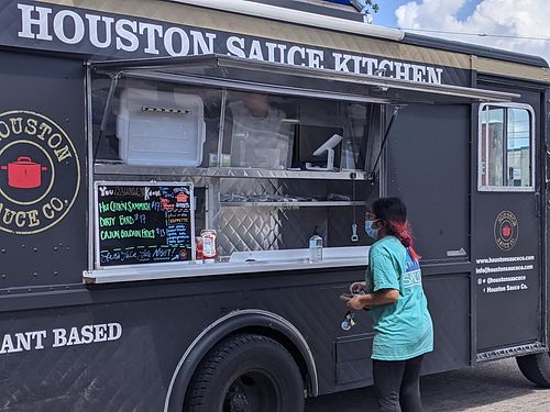 Food truck at Houston Sauce Co in Houston
