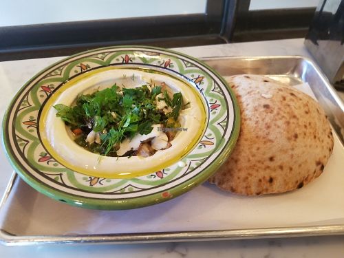 Delicious  hummus at Hasiba in Los Angeles