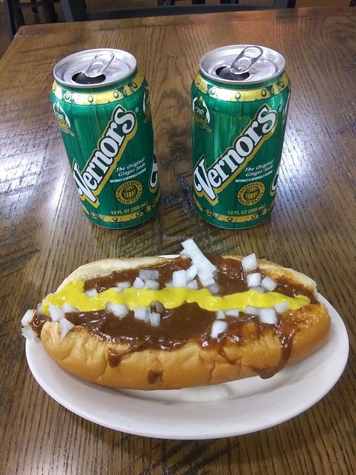 A Detroit Tradition Made Vegan! at Chili Mustard Onions in Detroit