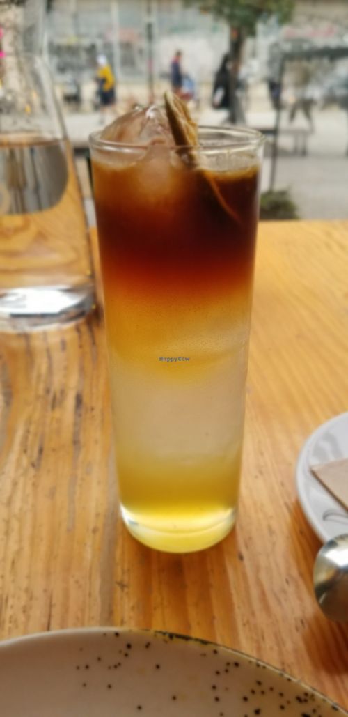 Lemonade coffee at Orteá - Vegan Collective in Lisbon